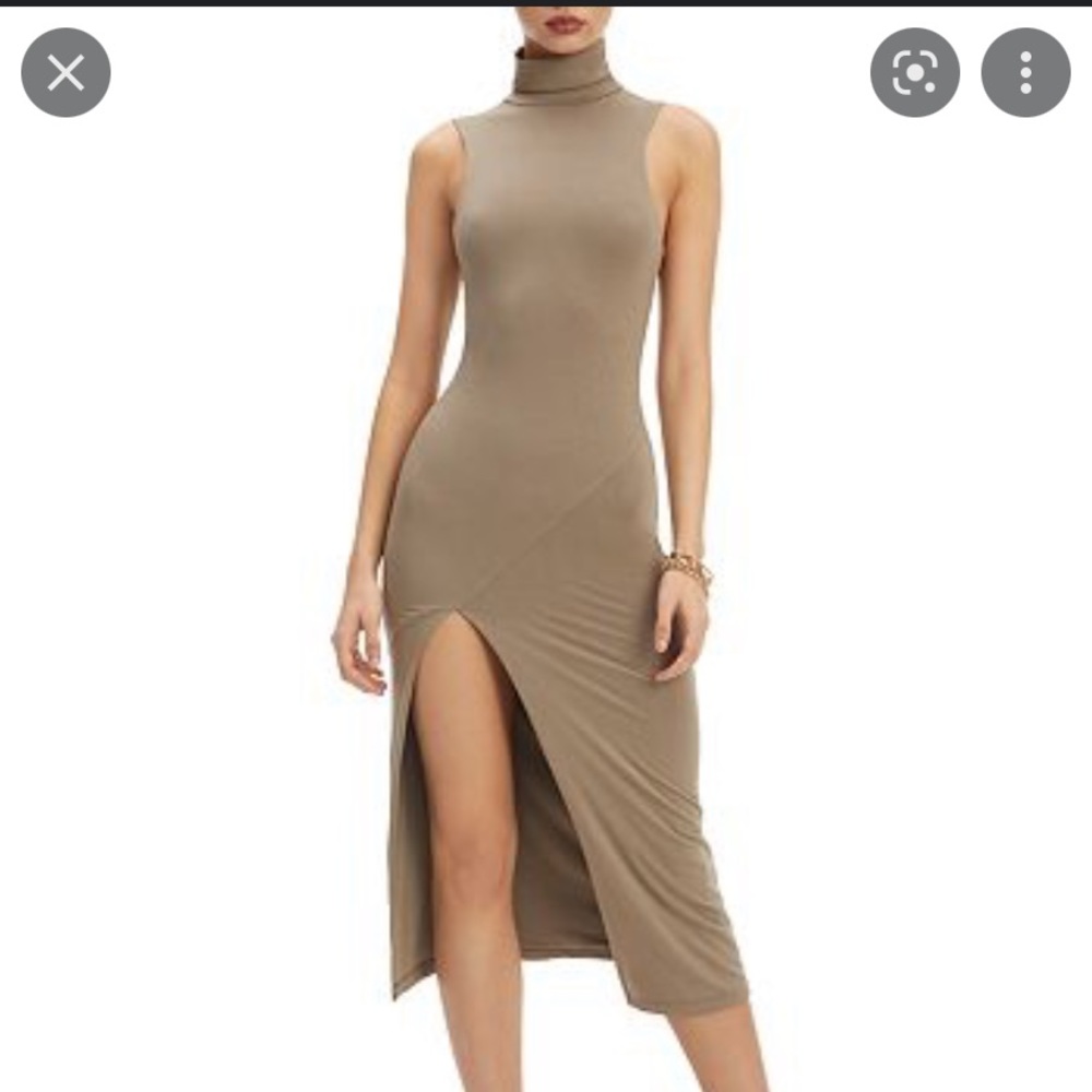 NWT: GOOD AMERICAN✨ Women’s Mockneck Midi Dress